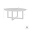 Armen Living Argiope Outdoor Patio Round Coffee Table in Black Aluminum 840254332553 - alternate 3